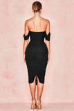Robe Pin-Up Mi-Longue Moulante Vintage Sexy