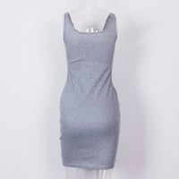 Robe Pin-Up Moulante Grise Rétro CHic
