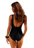 Maillot de Bain Vintage Noir Une Pièce | Vintage-Dressing 1