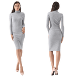 Robe Pull Col Roulé Vintage-Dressing 1