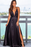 Robe Pin-Up Fendue Look Rétro Pin-Up Robe Vintage