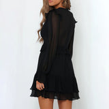 Robe Pin-Up Volants Noire