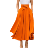 Jupe Longue Année 70 Orange Vintage-Dressing Jupe Vintage Jupe Rétro