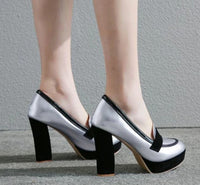 Chaussure Pin-Up Couture Argent Vintage-Dressing