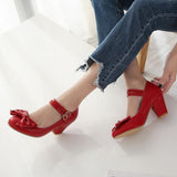 Chaussure Pin-Up Rouge Pas Cher
