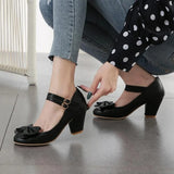 Chaussures Vintage Pin-Up Noir Pas Cher