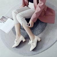 Chaussures Rétro Chic Ivoire Glamour