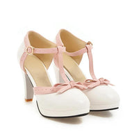 Chaussures Vintage Blanches Rétro Chic