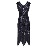 Robe Gatsby Grande Taille Noire Années 20