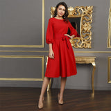 Robe Vintage Cocktail Chic Rouge