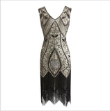 Robe Frangée Gatsby Argent