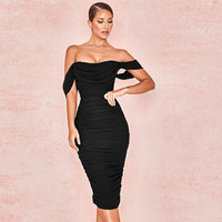 Robe Pin-Up Mi-Longue Moulante | vintage-dressing