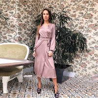 Robe Vintage <br> Soie Mi-Longue