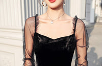 Robe Pin-Up Velours Vintage