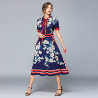 Robe Vintage Japon Manches Courtes Rétro Chic Vintage Dressing