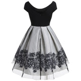 Robe Guinguette Gothique Élégante | Rétro Vintage