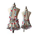 Tablier De Cuisine Vintage Motif Cerises Style Rétro