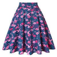 Jupe Vintage Flamant Rose Rétro Chic