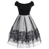 Robe Guinguette Gothique Élégante | Vintage Rétro