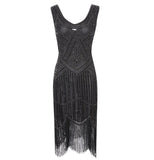 Robe Vintage Année 20 Noire Gatsby