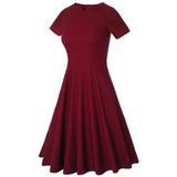 Robe Guinguette Bordeaux Rétro