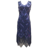 Robe Année 20 Vintage Marine Chic Gatsby
