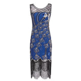 Robe Esprit Gatsby Bleue Années Folles 3