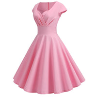 Robe Guinguette Chic Unie | vintage