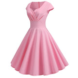 Robe Guinguette Chic Unie | vintage