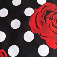 Tablier Vintage Motif Roses Rétro Rockabilly