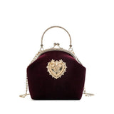 Sac à Main Vintage Chic Rouge Vintage-Dressing