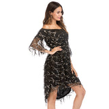 Robe Gatsby Fluide Noire Vintage-Dressing 1