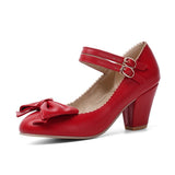 Chaussure Pin-Up Rouge