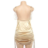 Robe Pin-Up Courte Satin Cocktail