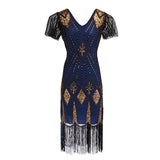 Robe Gatsby Grande Taille Bleu