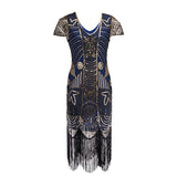 Robe Gatsby Rétro Chic Bleue Années Folles