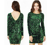 Robe Pin-Up Verte Sequins Vintage