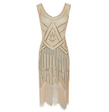 Robe Vintage Année 20 Beige Gatsby