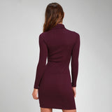 Robe Pin-Up Col Montant Rétro