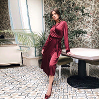 Robe Vintage <br> Soie Mi-Longue