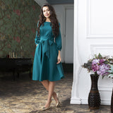 Robe Vintage Cocktail Chic Vert