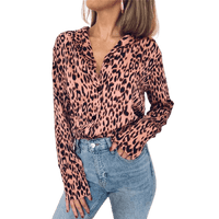 Haut Vintage Motif Léopard Rose Vintage-Dressing