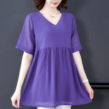 Blouse Grande Taille Femme Violet