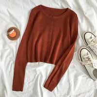 Cardigan Pin-Up Marron