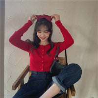 Cardigan Vintage Rouge