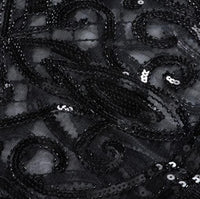 Châle Gatsby Années 20 Noir Vintage-Dressing 2
