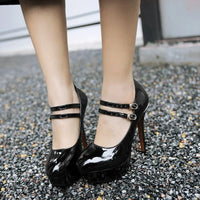 Chaussure Pin-Up Rétro Noir Sexy Vintage-Dressing