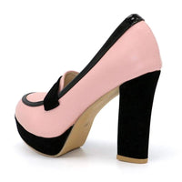 Chaussure Pin-Up Couture Rose Rétro Chic Vintage-Dressing