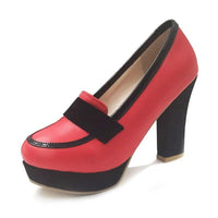 Chaussures Pin-Up Couture Rouge Vintage-Dressing