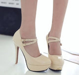 Chaussure Pin-Up Beige
